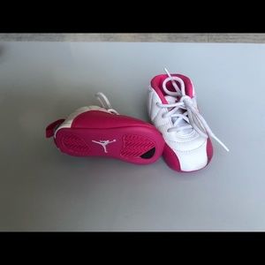 pink jordan 12 infant